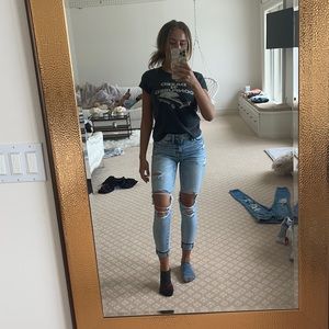 American Eagle washed out stretchy skinny jeans